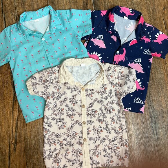 Amazon patterned toddler button down shirts - Picture 1 of 7